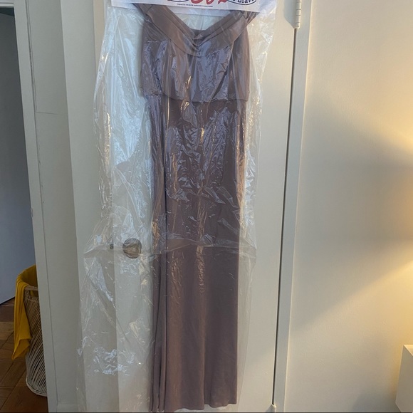 LIKE NEW 8 Jenny Yoo Fig Stretch Crepe 1511 Sabine Dress Size 8 - Picture 6 of 16